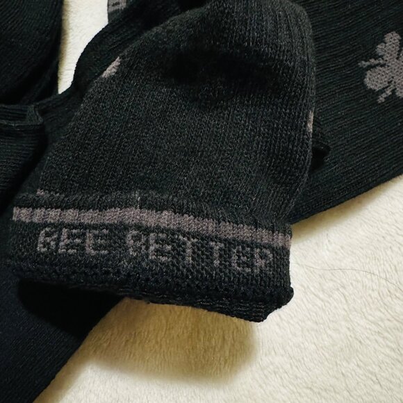 Bombas Calf Socks mens size XL solid black Honeycomb cushion stay up 3 pairs new - Picture 8 of 9